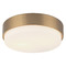 Matteo Lighting Matteo Lighting Quintz Aged Gold Brass LED Flushmount Light M13202AG