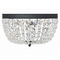 Crystorama Lighting Crystorama Lighting Nola Black Forged Flushmount Light NOL-314-BF-CL-MWP