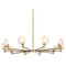 Matteo Lighting Matteo Lighting Cloudburst Champagne Gold LED Chandelier C33810CG