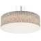 AFX Lighting Afx Lighting Anton Satin Nickel Pendant Light with Drum Shade ANP2432MBSN-JT