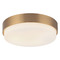 Matteo Lighting Matteo Lighting Quintz Aged Gold Brass LED Flushmount Light M13203AG
