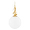 Mitzi by Hudson Valley Mitzi Lola Large Vintage Gold Leaf Wall Sconce H812701L-VGL