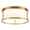Matteo Lighting Matteo Lighting Framerton Aged Gold Brass LED Flushmount Light M15002AG