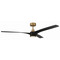 Craftmade Lighting Craftmade Lighting Phoebe Flat Black/satin Brass LED Ceiling Fan with Light PHB60FBSB3-NWF