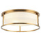 Matteo Lighting Matteo Lighting Framerton Aged Gold Brass LED Flushmount Light M15003AG