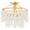 Mitzi by Hudson Valley Mitzi Kinsley Aged Brass Beaded Flush Mount H747601-AGB