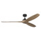 Visual Comfort Fan Collection Visual Comfort Fan Collection Sean Lavin Collins Smart 70 Midnight Black Ceiling Fan Without Light 3CLNSM70MBKNH