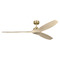 Visual Comfort Fan Collection Visual Comfort Fan Collection Sean Lavin Collins Smart 70 Burnished Brass Ceiling Fan Without Light 3CLNSM70BBSWWO
