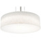 AFX Lighting Afx Lighting Anton Satin Nickel LED Pendant Light with Drum Shade ANP2432L5AJUDSN-LW