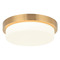 Matteo Lighting Matteo Lighting Durham Aged Gold Brass LED Flushmount Light M15901AG