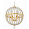 Crystorama Lighting Crystorama Lighting Roxy Antique Gold Chandelier ROX-A9006-GA