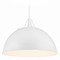 Crystorama Lighting Crystorama Lighting Soto White Pendant Light with Bowl / Dome Shade SOT-18015-WH