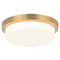 Matteo Lighting Matteo Lighting Durham Aged Gold Brass LED Flushmount Light M15902AG