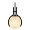 Quoizel Lighting Quoizel Lighting Orbit Matte Black Pendant Light with Globe Shade QP6741MBK