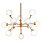 Matteo Lighting Matteo Lighting Solaris Aged Gold Brass LED Chandelier C33012AG