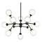 Matteo Lighting Matteo Lighting Solaris Matte Black LED Chandelier C33012MB