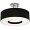 AFX Lighting Afx Lighting Montclair Satin Nickel Semi-Flushmount Light MCF1524MB-BKSF