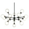 Matteo Lighting Matteo Lighting Solaris Matte Black LED Chandelier C33015MB