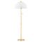 Mitzi by Hudson Valley Mitzi Lola Aged Brass 4-Light Flush Mount Light HL816401-AGB