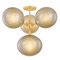 Mitzi by Hudson Valley Mitzi By Hudson Valley Mitzi Zaley Aged Brass Semi-Flushmount Light H1073604-AGB