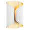 Matteo Lighting Matteo Lighting Ripcurl White & Gold Sconce S01602WH