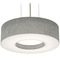 AFX Lighting Afx Lighting Montclair Black Pendant Light with Drum Shade MCP1214MBBK-GY