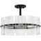Progress Lighting Progress Lighting Seville Matte Black Pendant Light with Drum Shade P500456-31M