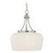 Savoy House Savoy House Lighting Satin Nickel Pendant Light with Bowl / Dome Shade 7-6034-3-SN