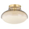 Mitzi by Hudson Valley Mitzi By Hudson Valley Mitzi Gianna Aged Brass Flushmount Light H1061501-AGB