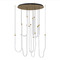 ET2 Lighting Et2 Soleil Natural Aged Brass LED Multi-Light Pendant E24988-NAB