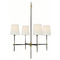 Visual Comfort Signature Collection Bryant Bronze Antique Brass Small Chandelier TOB5002BZ/HAB-L