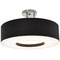 AFX Lighting Afx Lighting Montclair Satin Nickel LED Semi-Flushmount Light MCF1524LAJUD-BKSF
