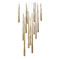 Modern Forms by WAC Lighting Modern Forms Cascade Aged Brass LED Multi-Light Pendant PD-41713S-AB