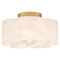 Quoizel Lighting Quoizel Lighting Lilly Brushed Weathered Brass Semi-Flushmount Light QSF6760BWS
