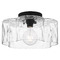 Quoizel Lighting Quoizel Lighting Lilly Matte Black Semi-Flushmount Light QSF6760MBK