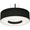 AFX Lighting Afx Lighting Montclair Black LED Pendant Light with Drum Shade MCP1214LAJUDBK-BK