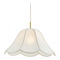 Mitzi by Hudson Valley Mitzi By Hudson Valley Dara Aged Brass Pendant Light with Scalloped Shade H1059701S-AGB