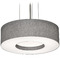 AFX Lighting Afx Lighting Montclair Satin Nickel LED Pendant Light with Drum Shade MCP1214LAJUDSN-GY