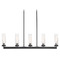 Designers Fountain Lighting Designers Fountain Braden Iron Graphite Island Light with Cylindrical Shade 95038-IG
