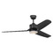 Visual Comfort Fan Collection Colgin 56-Inch LED Fan in Midnight Black by VC Fan Collection 3CGR56MBKD