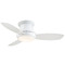 Minka Aire Minka Aire Concept Ii White LED Ceiling Fan with Light F518L-WH