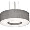 AFX Lighting Afx Lighting Montclair Satin Nickel LED Pendant Light with Drum Shade MCP1524LAJUDSN-GY
