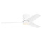 Visual Comfort Fan Collection Colgin 56-Inch LED Hugger Fan in Matte White by VC Fan Collection 3CGHR56RZWD