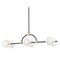 Mitzi by Hudson Valley Mitzi Kinsley Brass and Black 6-Light Chandelier H724906-AGB/TBK