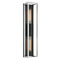 Matteo Lighting Matteo Lighting Shadowbox Black & Chrome LED Vertical Bathroom Light S15122BKCH