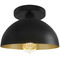 Justice Design Group Justice Design Elias 9 Inch 1-Light Dome Semi Flush Mount NSH-9849-CBGD