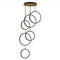 ET2 Lighting Et2 Hoopla Black & Gold LED Multi-Light Pendant E24325-BKGLD