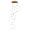 ET2 Lighting Et2 Hoopla White & Gold LED Multi-Light Pendant E24325-WTGLD