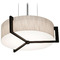 AFX Lighting Afx Lighting Apex Satin Nickel Pendant Light with Drum Shade APP1214MBES-JT