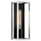 Matteo Lighting Matteo Lighting Shadowbox Black & Chrome LED Sconce S15141BKCH
